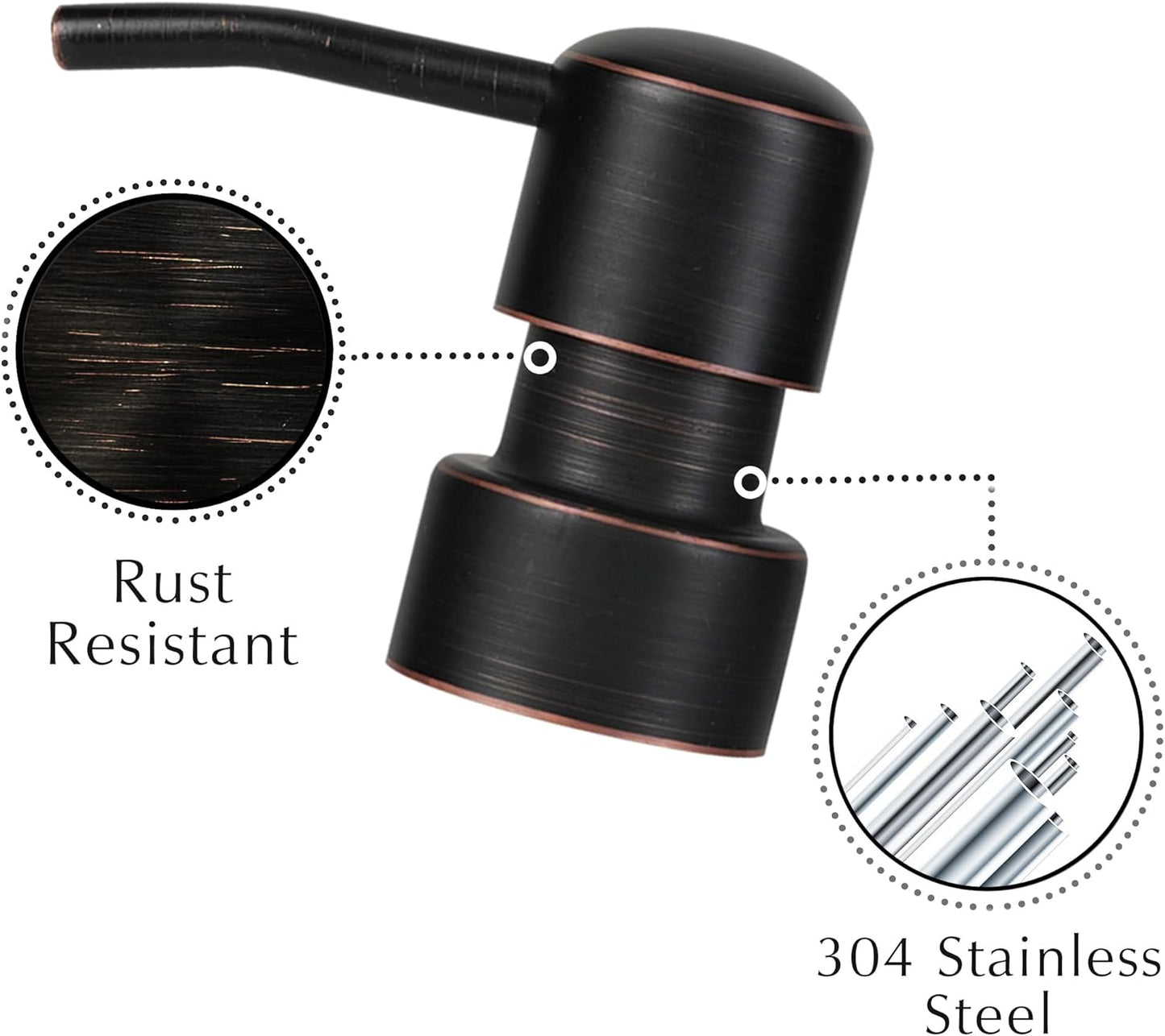 Emerson Essentials Soap Dispenser, Dish Soap Dispenser, Farmhouse Bottles, Hand Soap Dispenser, Kitchen Soap Dispenser Set - Glass Soap Dispenser with Pump and Labels, 16 Oz, 2 Pack