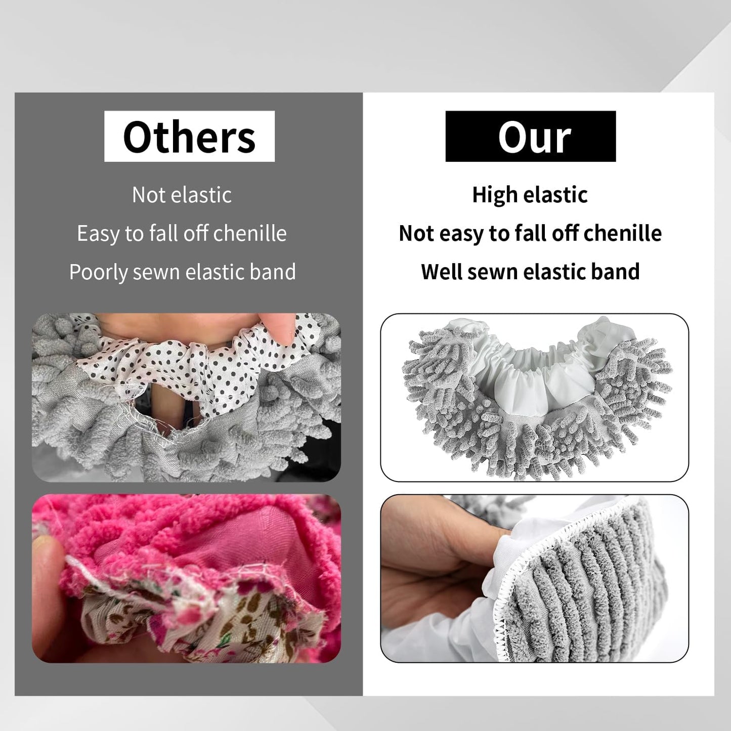 Mop Slippers Socks Floor Cleaning,Microfiber Shoe Covers dust Washable Reusable for Woman Man House Kitchen