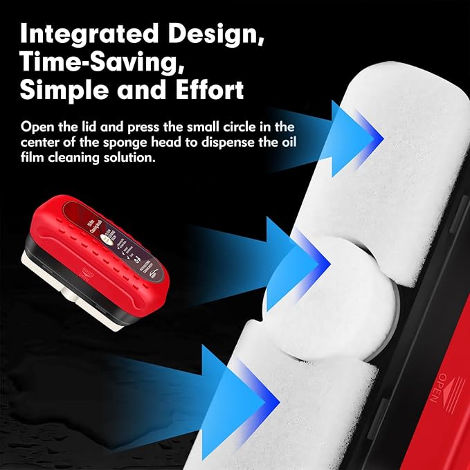 Automotive Oil Film Cleaning Brush, Car Glass Oil Film Cleaner Brush, Oil Repellent Film for car Windows, Improves Clarity and Visibility,Oil Film Cleaning Emulsion,universal glass cleaning wipe Board