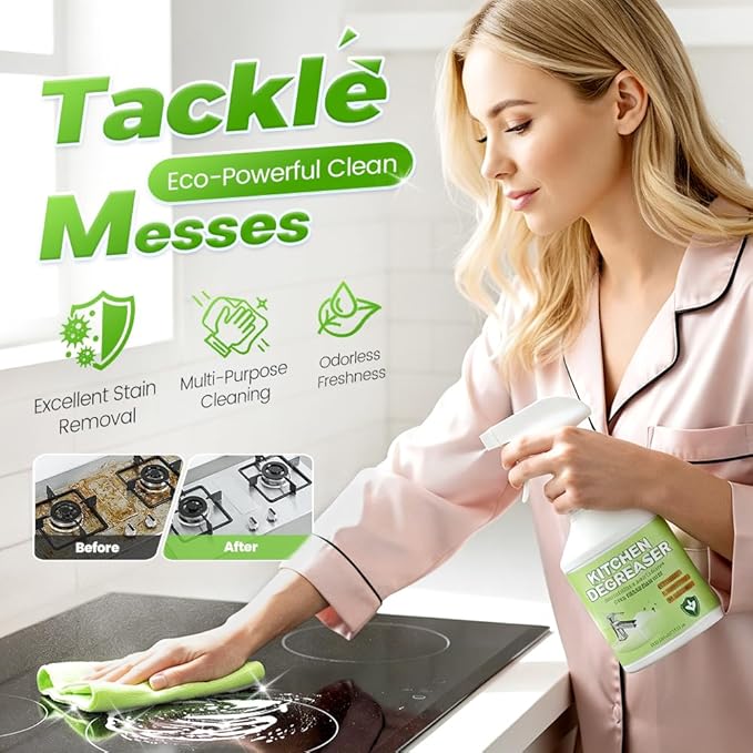 Hard Water Stain Remover, Shower Glass Cleaner Soap Scum Remover, Reduces Buildup, Calcium, Limescale and soap scum, Shower Cleaner for Shower, Glass, Toilet, Tub, Sink (2pcs)