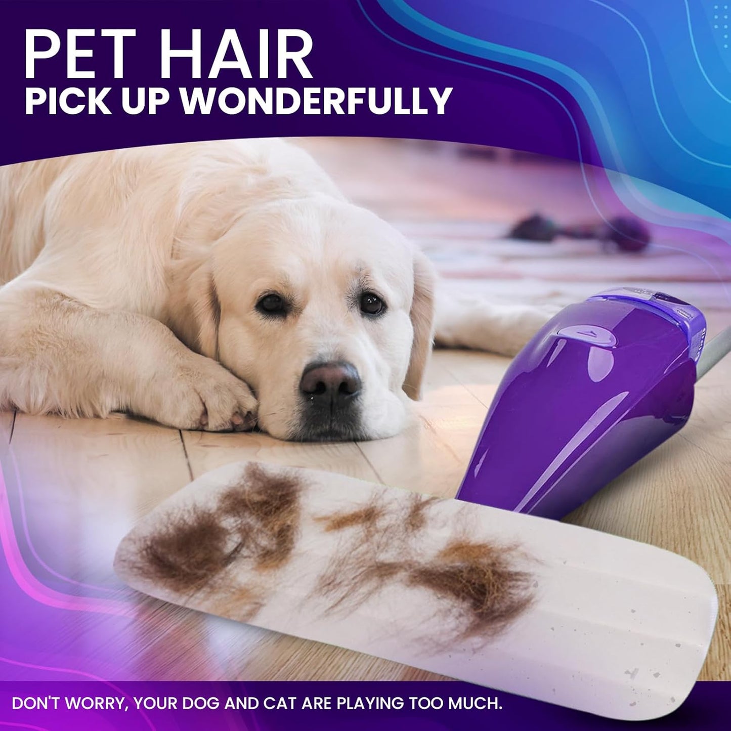 6pcs of Universal 11-inch Velcro Type Reusable Floor Mop Pads Compatible with Swiffer Wet Jet Refills Machine Washable Thick Microfiber Wet Pads for Hardwood and Household Cleaning Supplies (6pcs)