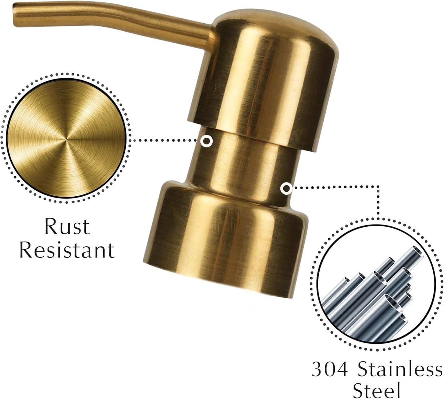 Emerson Essentials Soap Dispenser, Dish Soap Dispenser, Soap Dispenser Bathroom Set, Hand Soap Dispenser, Kitchen Soap Dispenser Set, Glass Soap Dispenser with Pump and Labels | 16 Oz, 2-Pack