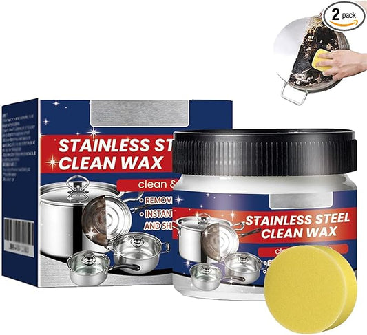 Multi-Purpose Stainless Steel Scratch Eraser, Stainless Steel Scratch Remover for Appliances, 2026 New Clean Wax Paste for Oven, Sink, Cookware, Scuffs and Restores Shine (1 pcs)