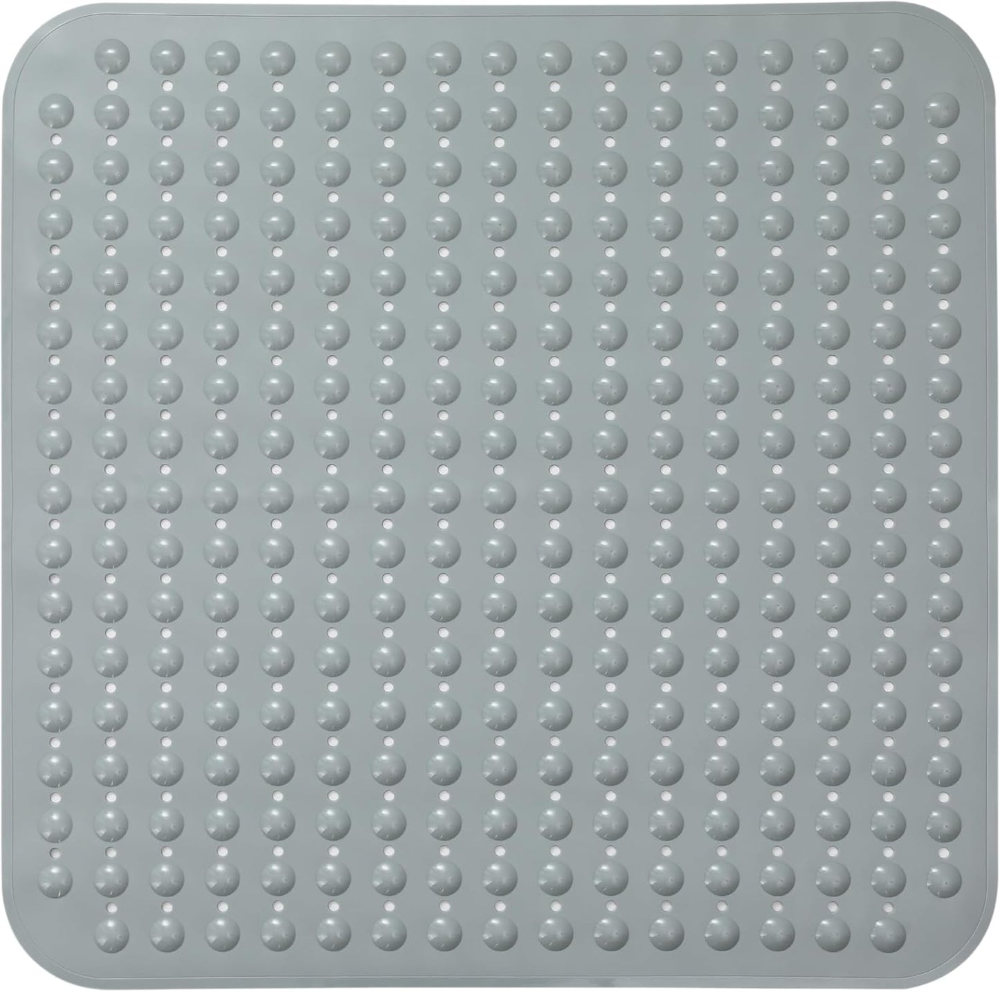 ENKOSI Extra Large Square Non Slip Shower Mat - 31 x 31-inch XL Bathroom Shower Mat - Square Shower Matts for Shower Stall Floors | Secure Suction Cups and Drain Holes (31x31 Mint Green)
