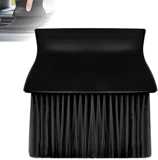 Car Interior Brush, Automotive Interior Dusting Brush, Car Interior Cleaning Brush, Bristles Detailing Brush Dusting for Car Interior, Dashboard, Air Conditioner Vents, Leather, Computer (Black)