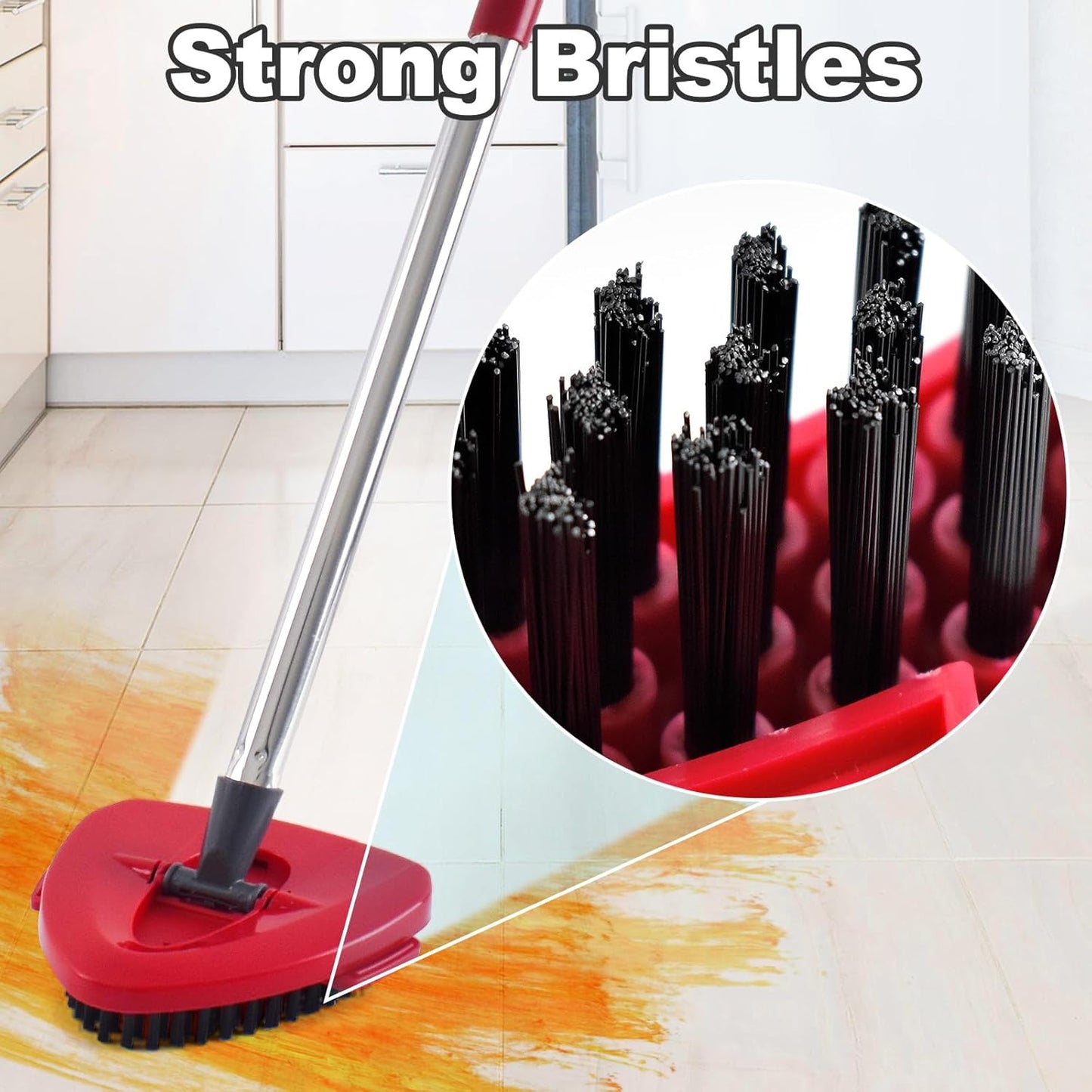 Mop Heads Replacement for Ocedar, Mop Replace Head for Ocedar EasyWring 1 Tank, Microfiber Spin Mop Refills, Include 4 Spin Mop Replacement Head Deep Cleaning Machine Washable with 2 Scrubber Mop Head