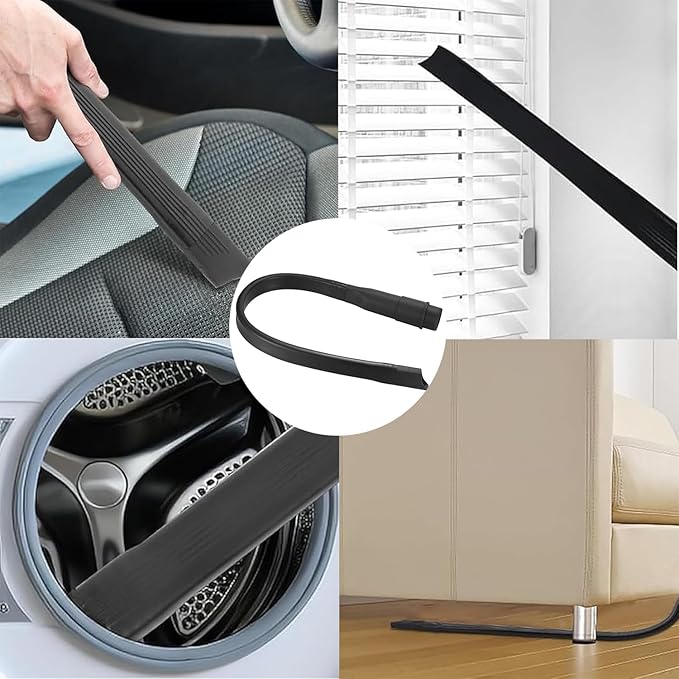 TAODAN 25 Inch Flexible Vacuum Crevice Attachment Tool Floor Care Brush Kit Vacuum Cleaner Accessories