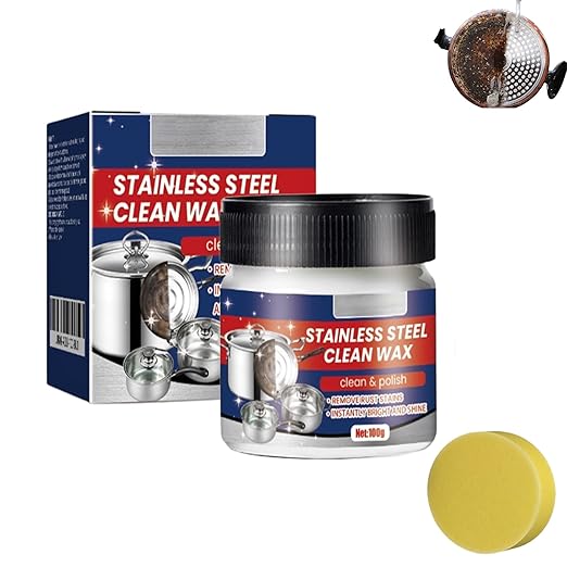 Stainless Steel Scratch Remover for Appliances, Multi-Purpose Stainless Steel Scratch Remover Paste for Kitchen, Polish for Cookware, for Stoves, Oven, Sink (1)