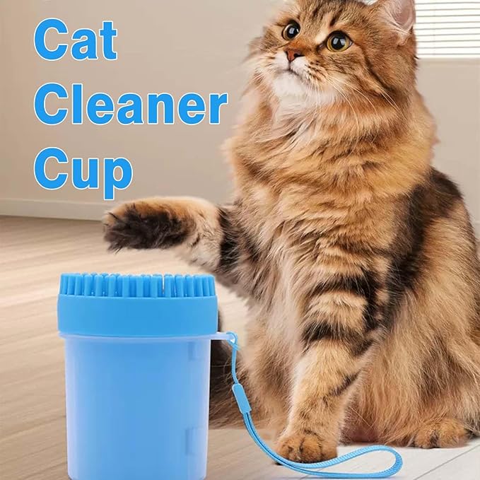 Dog Paw Cleaner, Foot Washer for Pets - Quickly Clean a Muddy Paw, Soft Silicone Bristles, Suitable for Small, Medium, Large Breed Dogs(with 1 Absorbent Towel)