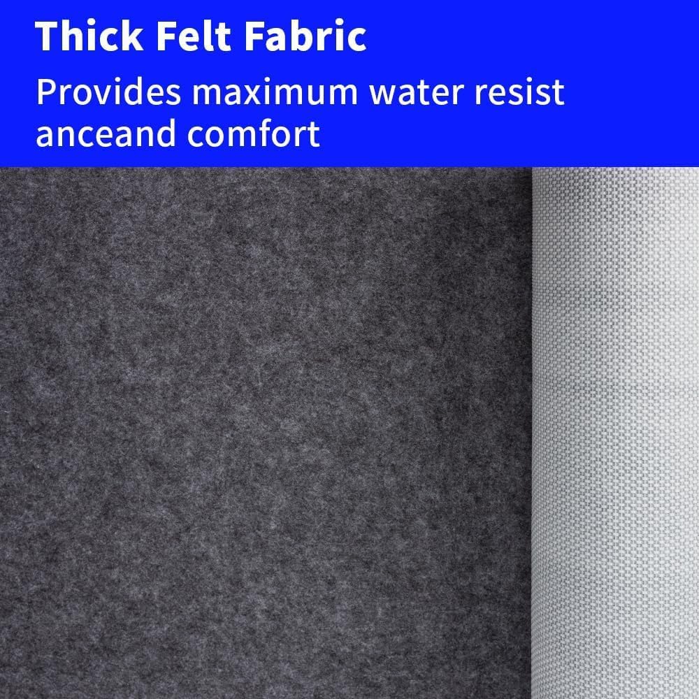 100% Waterproof Non-Slip Rug Pad 4x6 for Large Area Rugs Durable Felt Floor Protection pad for All Floors, Suitable for Cutting. Rug Pads Keep Rugs in Place and Provide Cushioning