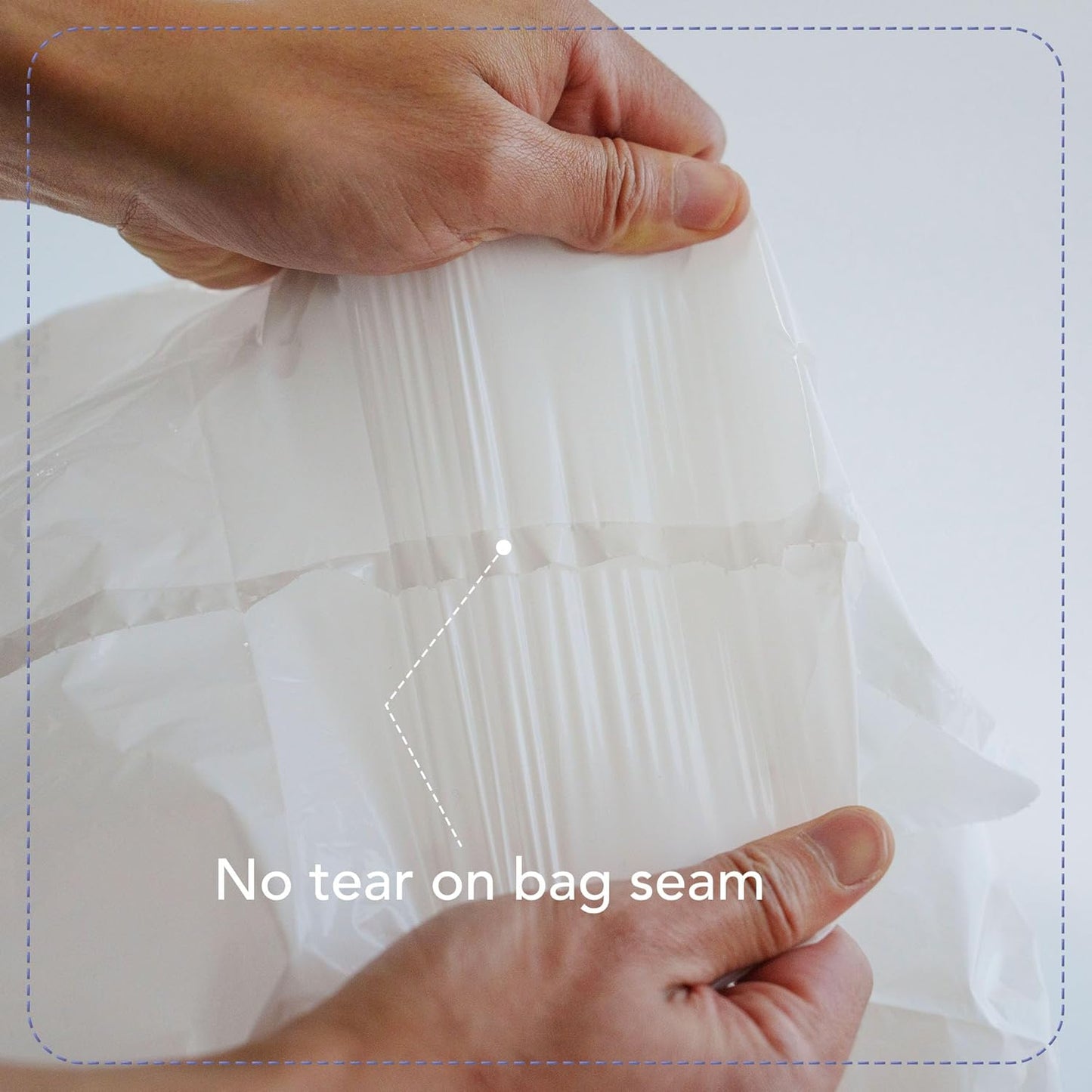 13 Gallon Drawstring Trash Bags, Lavender Scented 200 Count Tall Kichen Garbage Bags, Pre-Separated, Odor Control, Ultra Strong, Leakproof, Sturdy, White