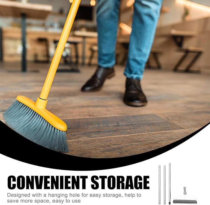 TOYANDONA Rotating Floor Scrubber Brush with Long Handle for Bathroom Shower Tile Grout Cleaning Reach Corners Sturdy Bristles for Efficient Floor and Gap Scrubbing