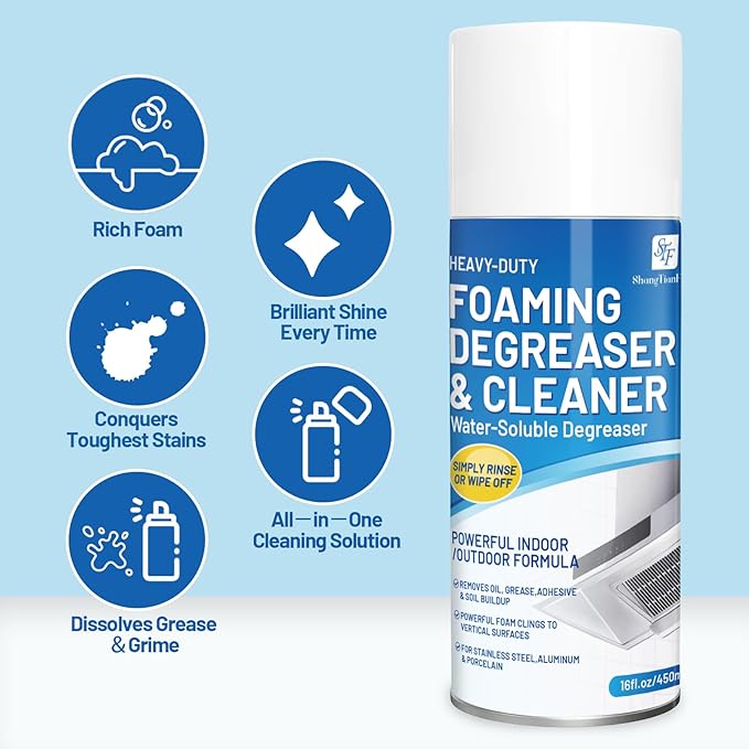 Heavy-Duty Oven/Grill/Microwave oven Cleaner-（17 FL Oz，pack of 2 -Removes tough baking grease and food spills from the surface safely