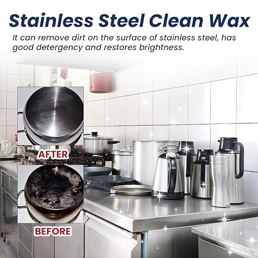 Stainless Steel Scratch Remover for Appliances, Multi-Purpose Stainless Steel Scratch Remover Paste for Kitchen, Polish for Cookware, for Stoves, Oven, Sink (1)