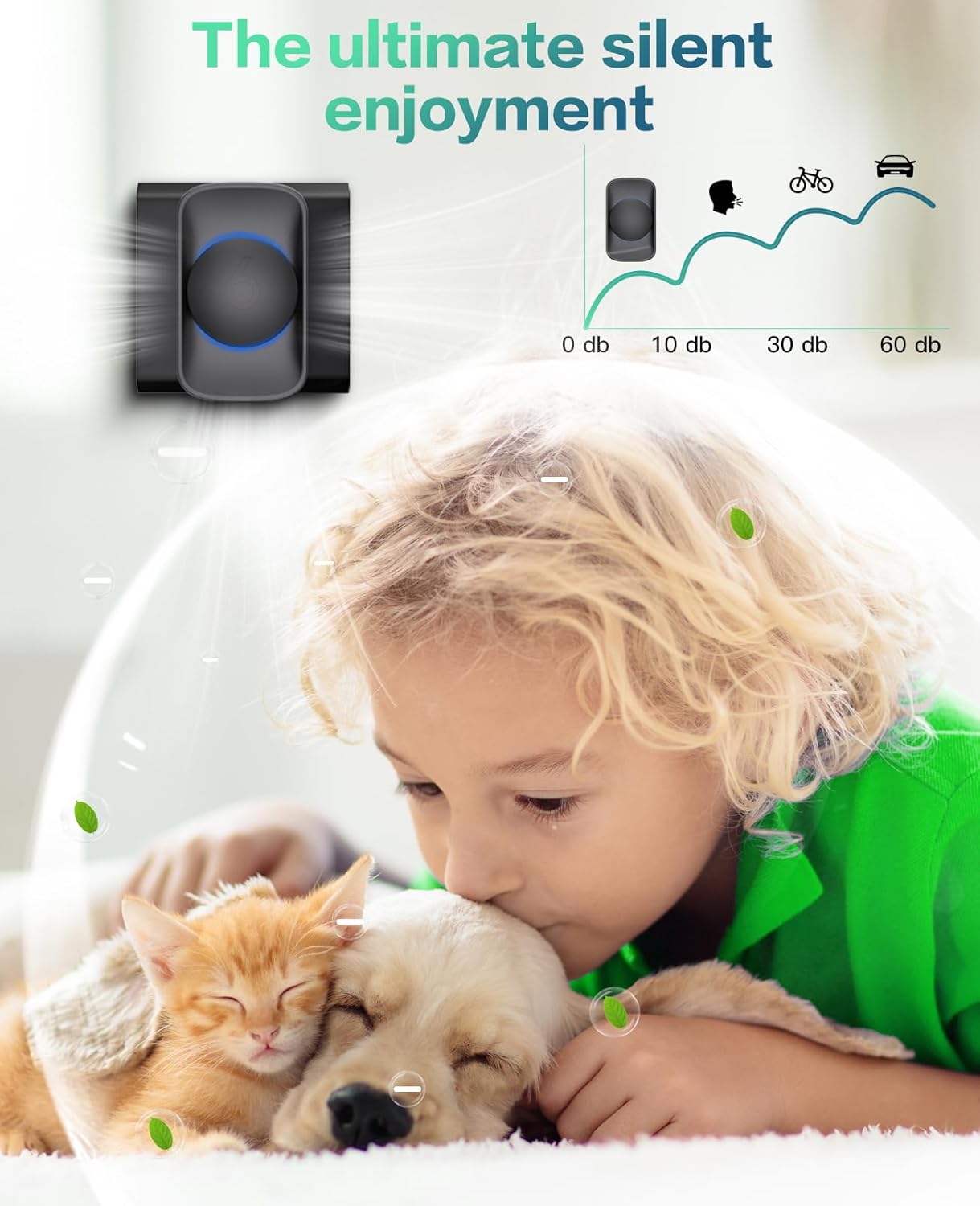 iDiskk [4 Pack] Air Purifier for Home,Plug-In Negative Ion Quiet Air Ionizers for Bedroom, Office, Kitchen,Portable Mini Air Cleaner Odor with Night Light, Smoke, Dust, Pet Dander Eliminator-Black