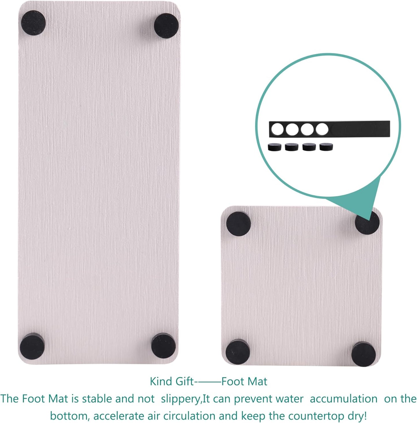 Set of 4 Water Absorbent Diatomite Coasters, Diatomaceous Earth Kitchen Soap Dish, Bathroom Trays, Water Absorbing Stone Used for Hand Soaps & Plants & Toiletries in The Modern Home