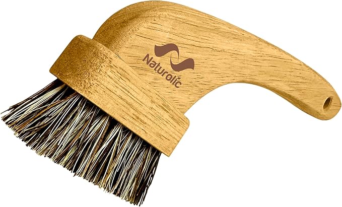 All-Natural Grout Brush Set | Wooden Cleaning Brush for Tile and Floor | Durable Floor Scrubber for Bathroom and Kitchen | Eco-Friendly Household Cleaning Tools