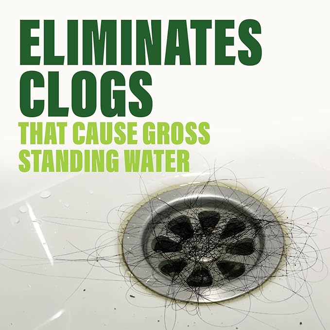 Green Gobbler Ultra Concentrated Drain Clog Remover & Cleaner | Powerful Hair, Grease & Soap Dissolver for Bathroom, Kitchen, Shower, Sink & Toilet | Safe for Pipes & Septic Systems