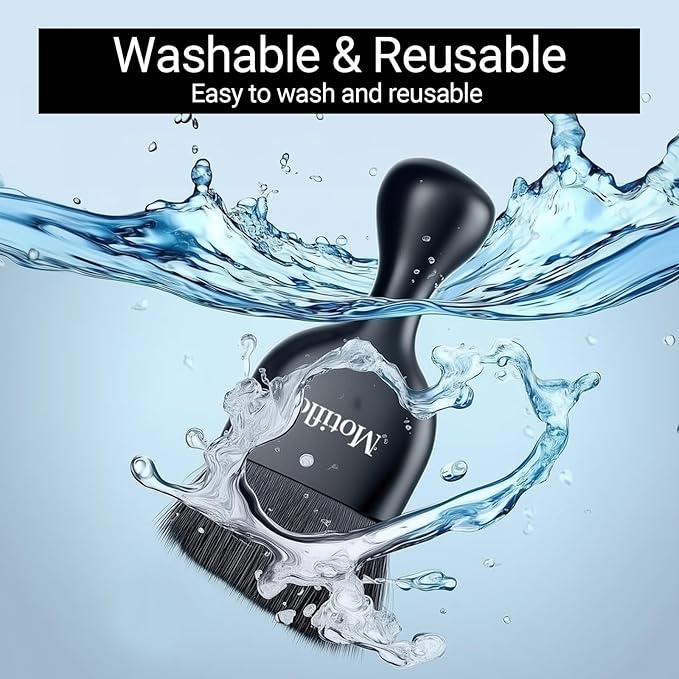 2 PCS Car Interior Detailing Brush, Car Detailing Supplies Soft Bristle Detailing Brush, Car Interior Cleaning Tool, Auto Detailing Brush Car Dashboard Cleaning Duster Brush (Black&Yellow)