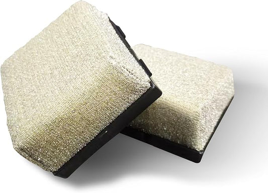 2-Pack Replacement Heads for Grill Brush, Bristle-Free Interwoven-Tech with Thermal-Sensitive Sponge, Compatible with Feasto 6-in-1 Outdoor Grill Brush