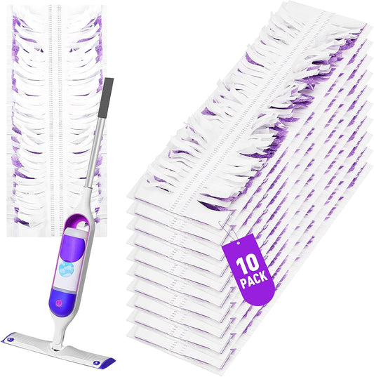 10 Pack Swiffer Power Mop Refills – Disposable Wet Mop Pads for Swiffer Power Mop, Perfect for Hardwood, Tile, and Laminate Floors, Easy-to-Use Floor Cleaning Pads Compatible with Swiffer WetJet