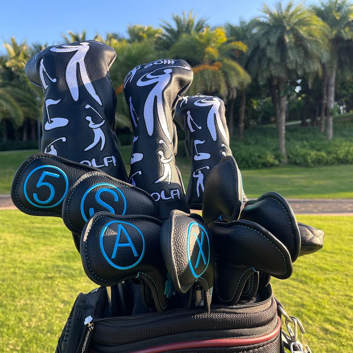 Barudan Golf Iron Club Head Covers Headcovers fits for Taylormade, Mizuno, Callaway, Etc.