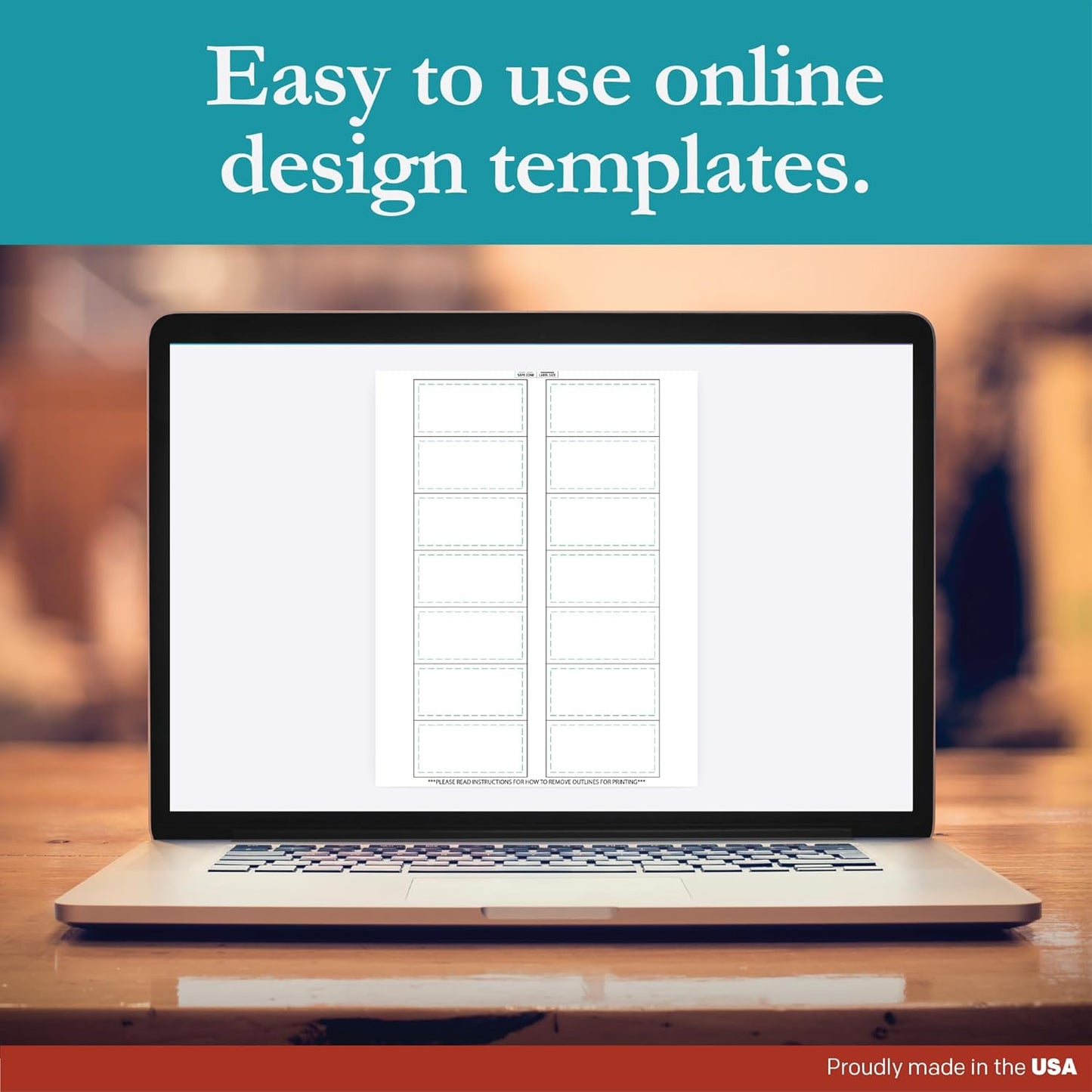 Premium Label Supply White Sticker Bottle Labels – 3" x 1.5" – Laser/Inkjet Compatible – (14 per Sheet), 1000 Sheets – 14,000 Total Adhesive Labels