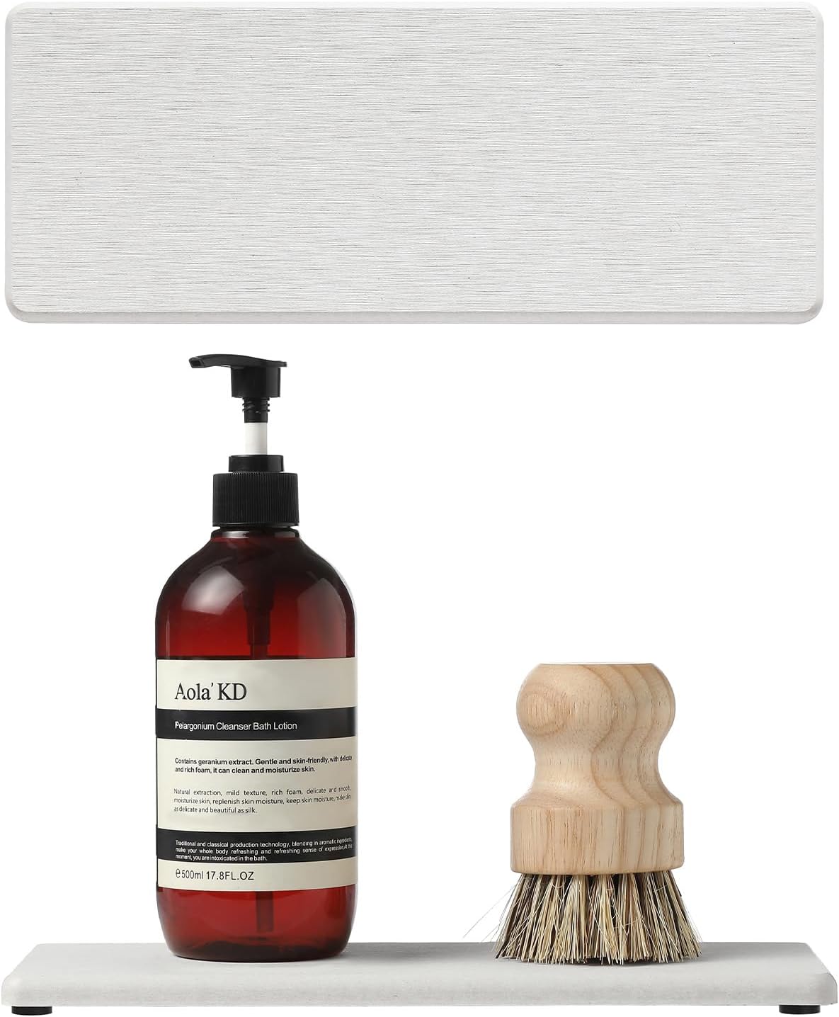 2PCS Bathroom Sink Vanity Trays, Water Absorbing Diatomite Stone Drying Soap Dish Dispenser for Kitchen Counter, Sponge Holder Mat Rack Faucet Splash Guard Caddy Organizer, Beige, 9"x3.5"