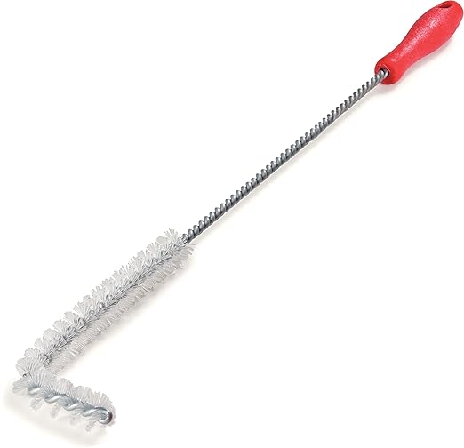 Carlisle FoodService Products 4011105 High Heat L-Tipped High Heat Fryer Brush, 23", Red (Pack of 12)