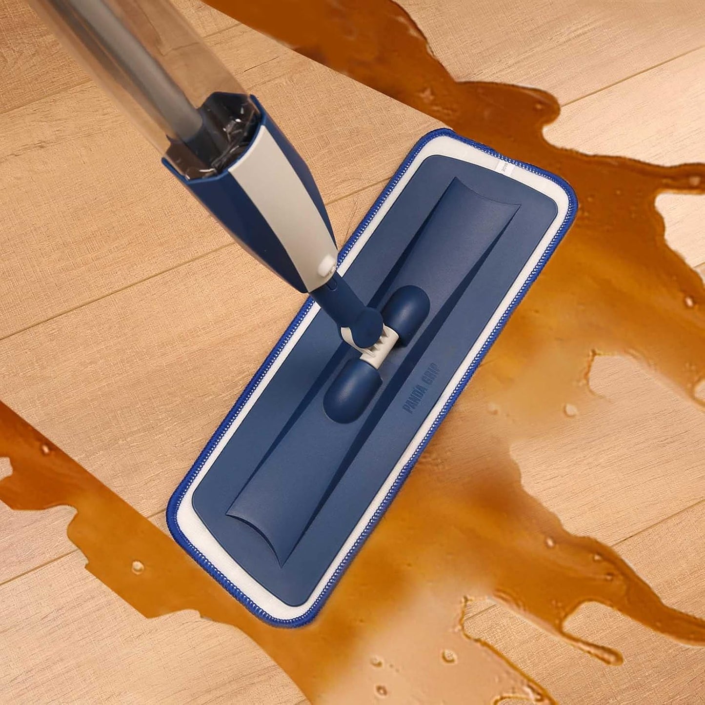 16.5 inch Mop Pads Refills, 3 Pack Microfiber Reusable Replacement Mop Pads Flat Replacements Heads for Wet Or Dry Floor Cleaning and Scrubbing, Blue Cloth