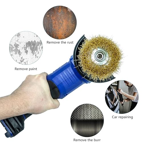 SALI 18 Pack Wire Cup Brush, 4 Inch Coarse Crimped Cup Brush for Grinders, with 5/8 Inch -11Arbor for Heavy Cleaning Rust, Stripping and Abrasive, for Angle Grinder