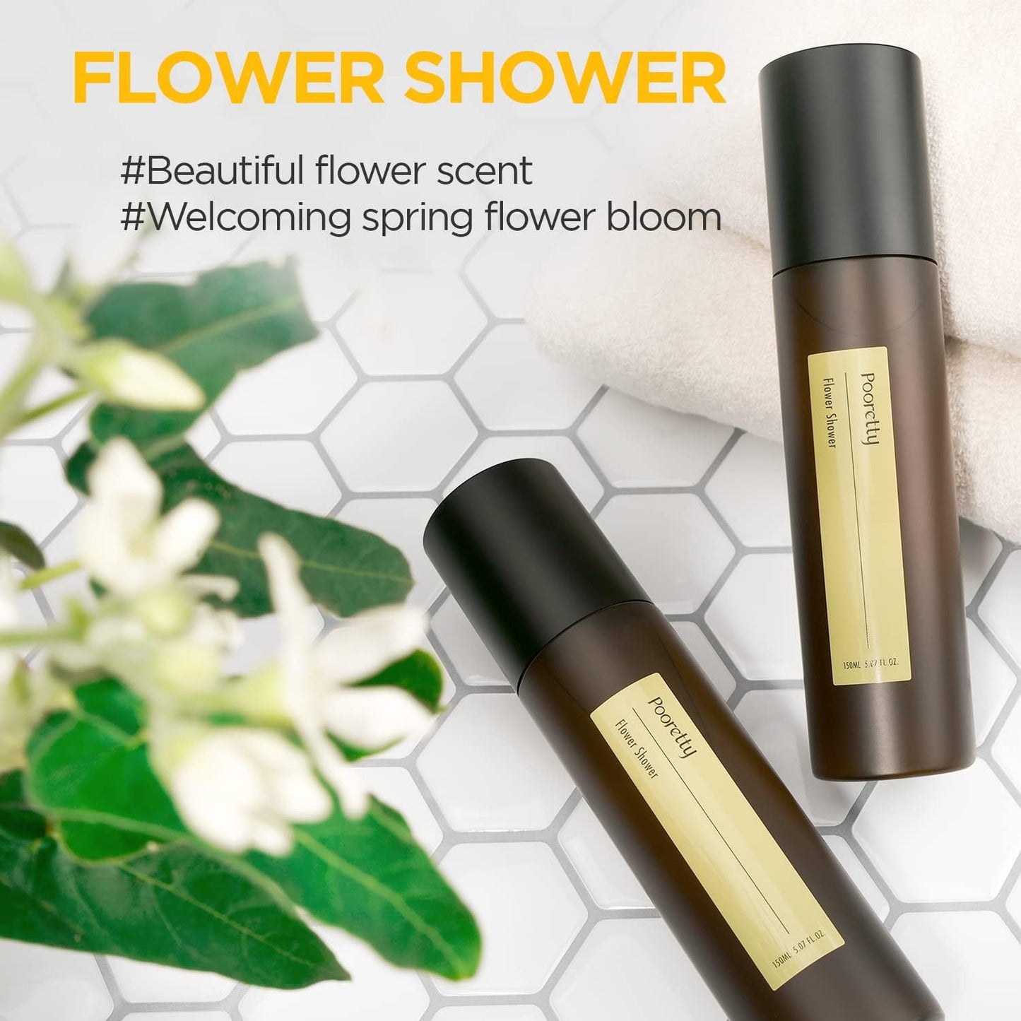 Pre-Poop Aromatic Bathroom Toilet Spray, Potty Deodorizer, Neutralize Bad Odors - Blooming Flowers Scent, Essential Oils (1.69 fl.oz. 2 Pack)