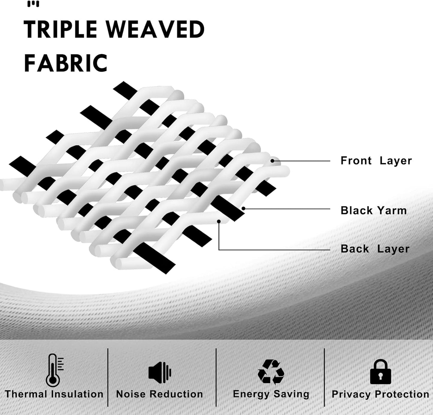 DWCN Blackout Curtains Room Darkening Thermal Insulated Bedroom Curtains Window Curtain Panels, 52 x 84 inches Long, Set of 2 Grey Rod Pocket Drapes
