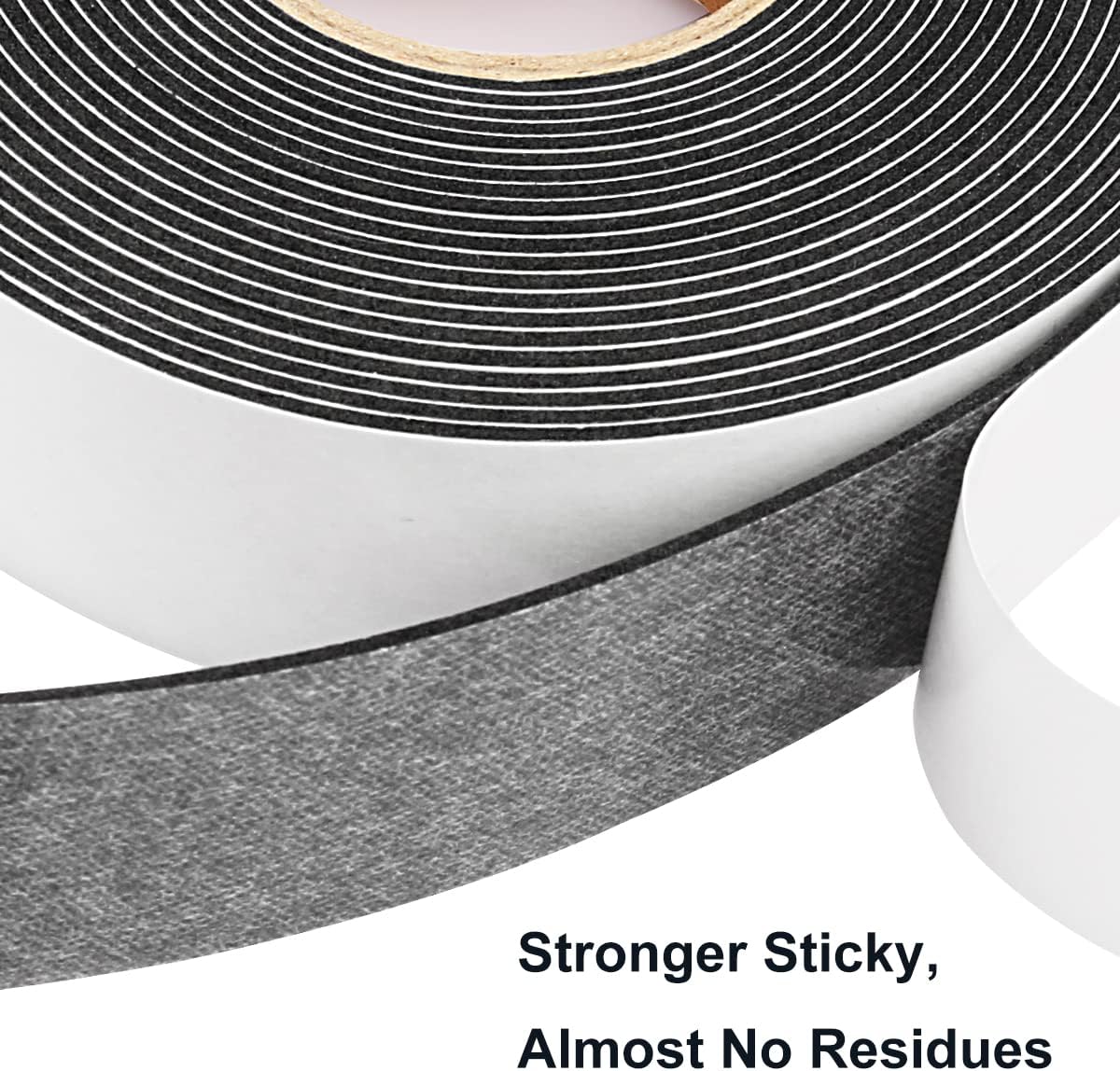 2 Rolls Weather Stripping Door Seal, 1''W x 1/16'' T Foam Tape Single Sided, Adhesive Closed Cell Weather Strip (Total 32 Feet Long)…