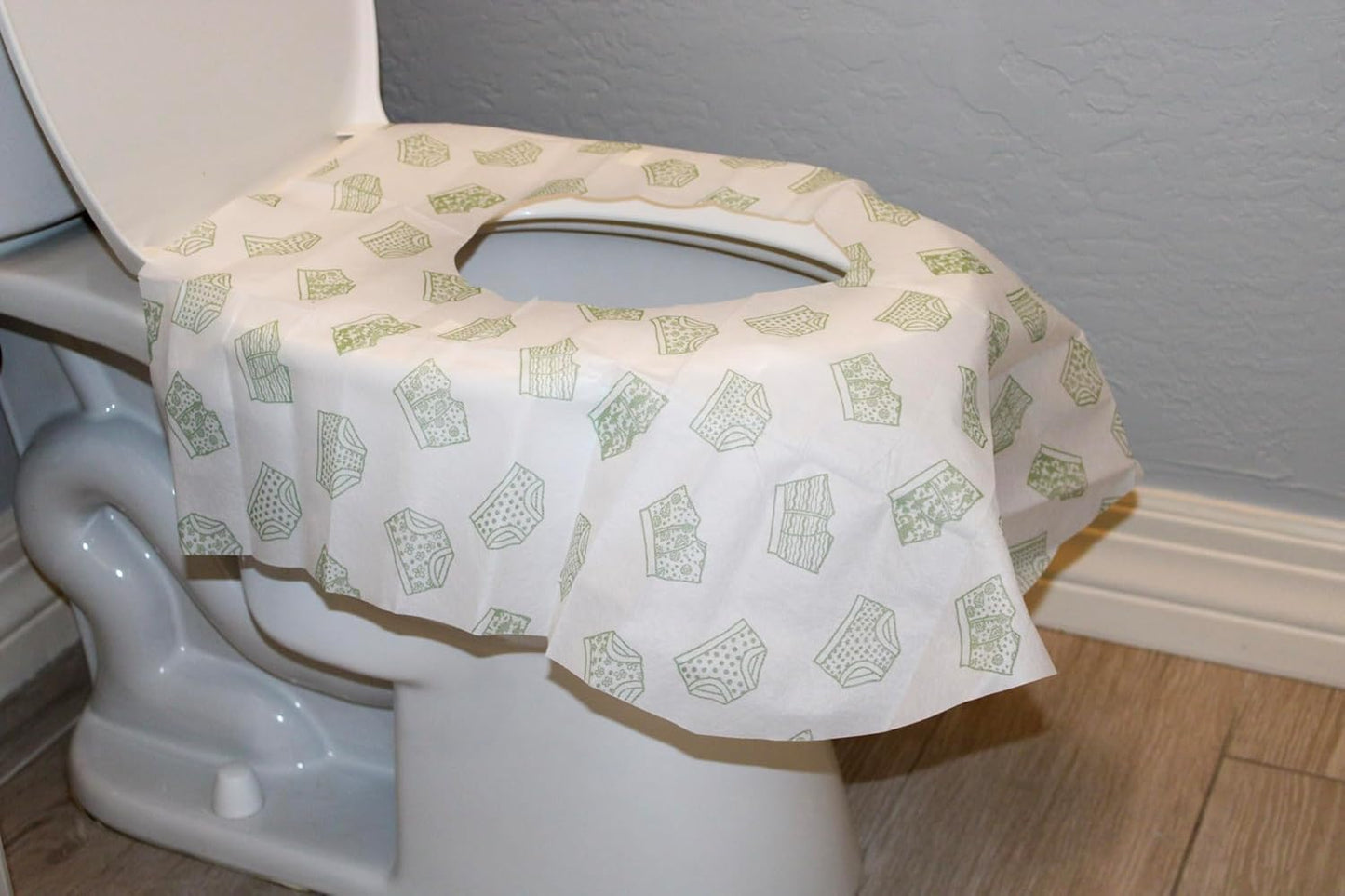 Happy Haven Toilet Seat Covers Disposable, 10 Pcs Extra Large Waterproof Toilet Cover for Children, Kids, Toddlers & Adults, Portable Individually Wrapped Travel Essential for Kids Potty Training