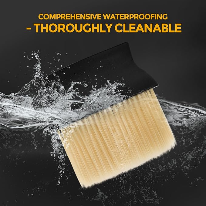 Car Detailing Brush (A-Short Brush+Mini Brush, White)