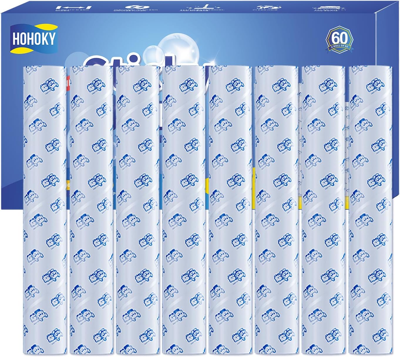 13.8in Lint Roller Refills Large Lint Roller Refill (8 Packs 480 Sheets) for Lint Remover, Pet Mega Extreme Stick Refill for Floor Roller, Cleaning for Carpets, Cars, Clothing, and Pet Hair