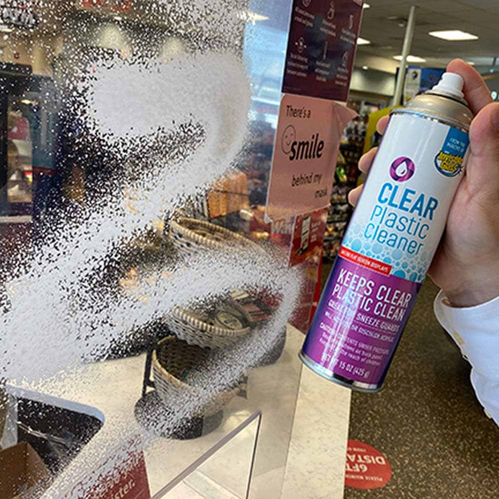 Invisible Glass 91014 Clear Plastic Cleaner - Cleans and Protects Plastic on Electronics, Appliances, Eyewear, Cars, Trucks, RVs, Boats & More - Helps Prevent Fog and Static - 19 oz