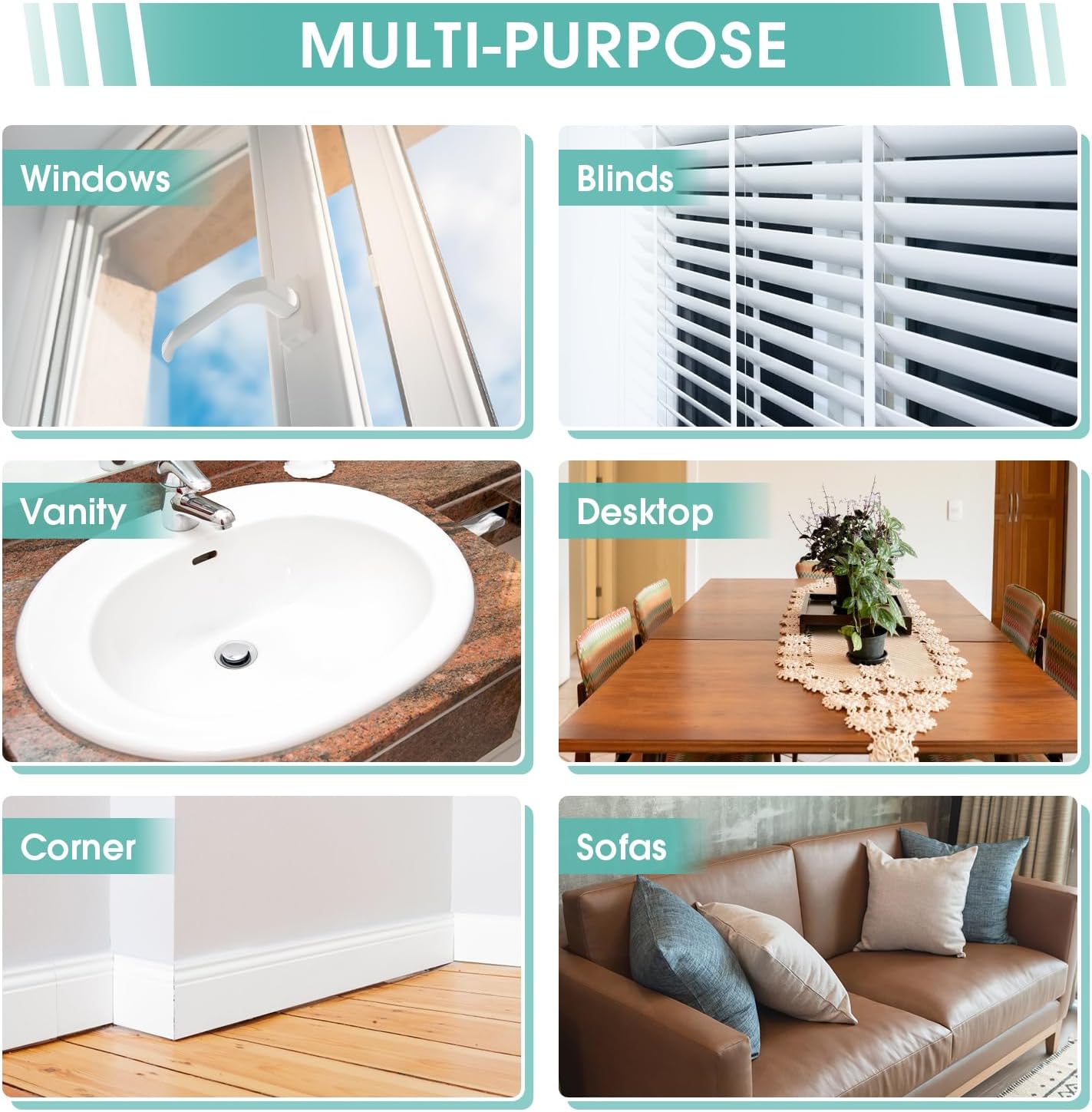 Damp Dusting Sponge Duster, 2 Pack Grey Dust Cleaning Sponge, Reusable Household Cleaning Sponge Tool for Blinds, floorboards, Fan Blades, Vents, Glass, Railings, Mirrors