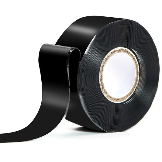 Waterproof Silicone Tape 1 in x 16.5 Ft Extra Strong Waterproof Rubber Leak Proof Sealing Tape Silicone Rubber Self-amalgamating Tapes for Emergency Pipeline Repair Cable Bandage Tool Fixing