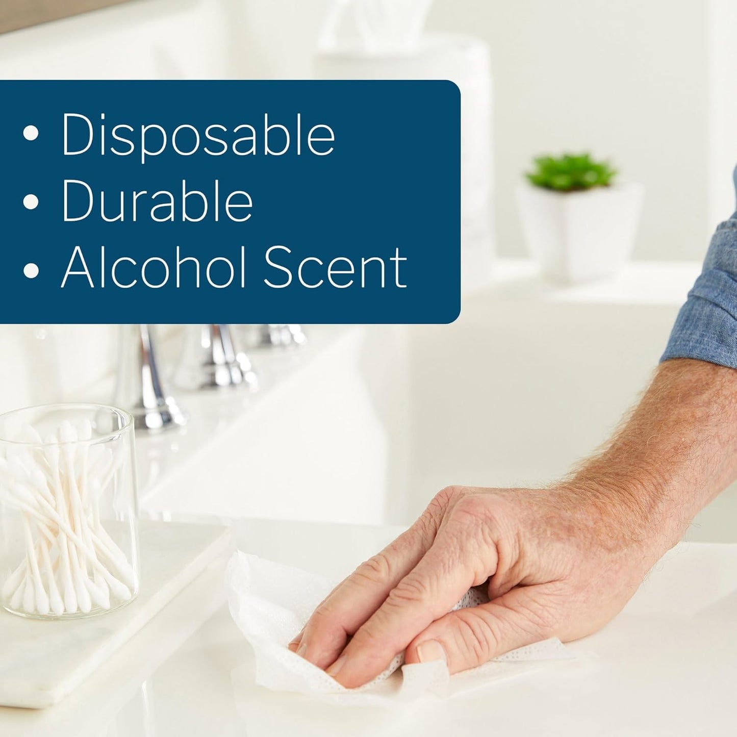 McKesson Germicidal Wipes [800 Count] Disinfecting Wipes, Alcohol Cleaning Disinfectant Wipes, Hospital Grade Multi-Surface Wipes, 160 Wipes, 5 Pack