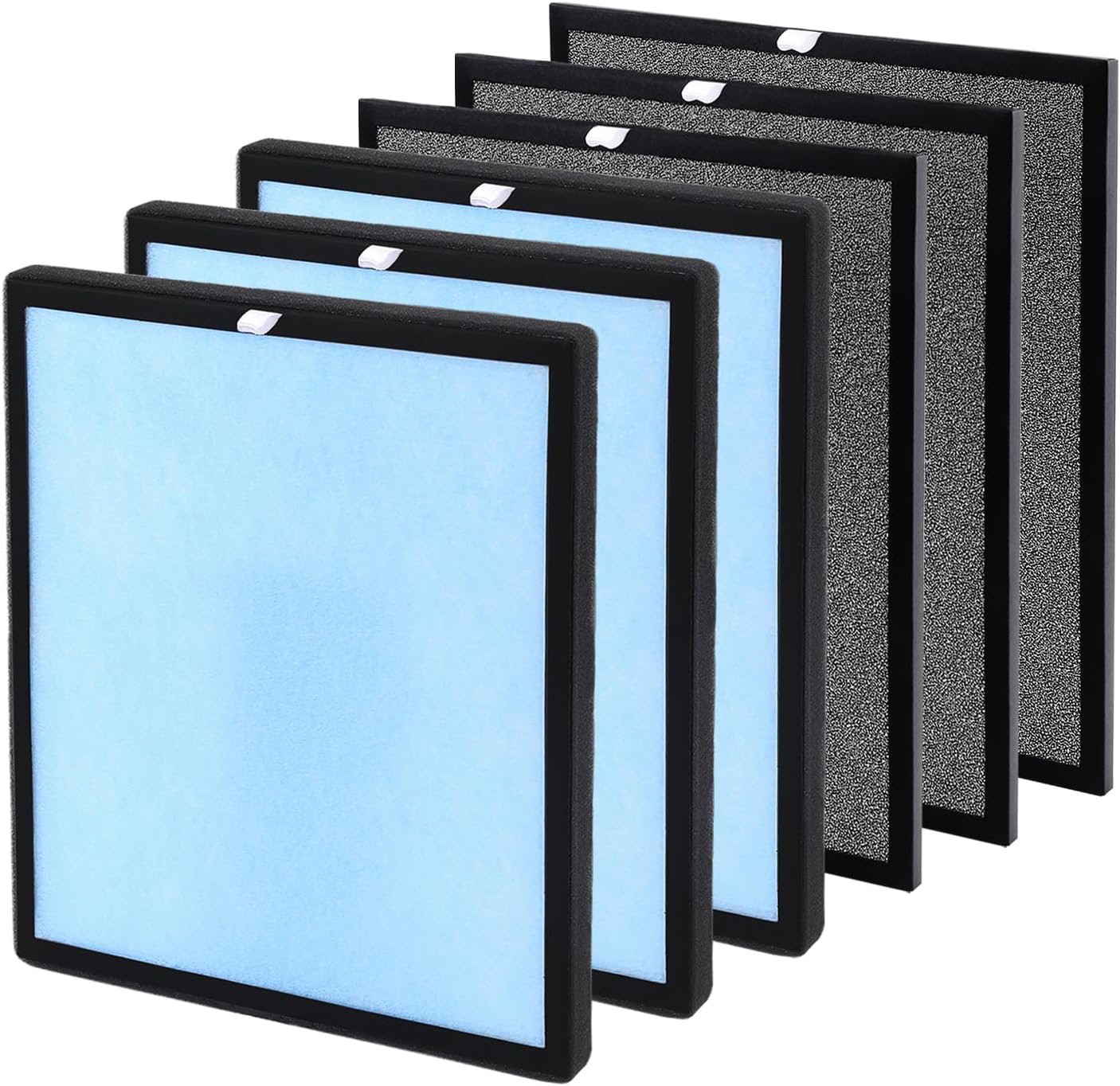 HSP001 True HEPA Filter Replacement, Compatible with HSP001 Air Purifier, 4 in 1 H13 True HEPA and Activated Carbon Pre-Filter, 3 Pack