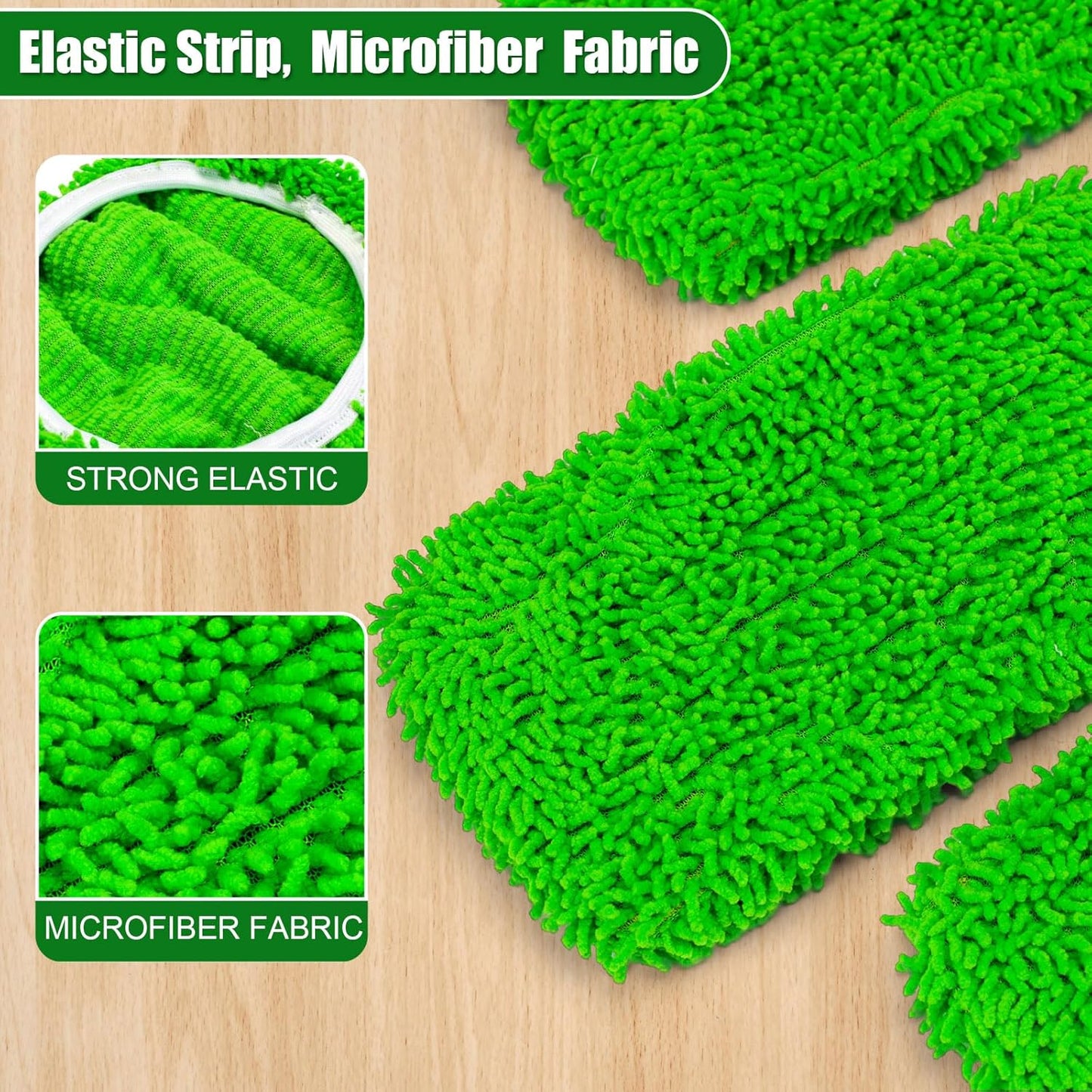 5 Pack Wet Mop Pads Refills for Swiffer Sweeper Mop Microfiber Reusable Replacement Mopping Pad for Surface Hardwood Floor Cleaning Mops Pads