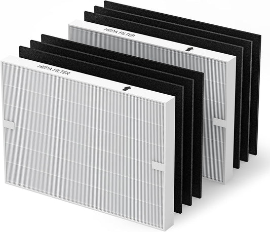 AP-1512HH Air Purifier Replacement Filter Set for Coway Airmega AP-1512HH and and Airmega 200M air Purifier, 2 HEPA and 6 Carbon Filters, Compared to Part #3304899