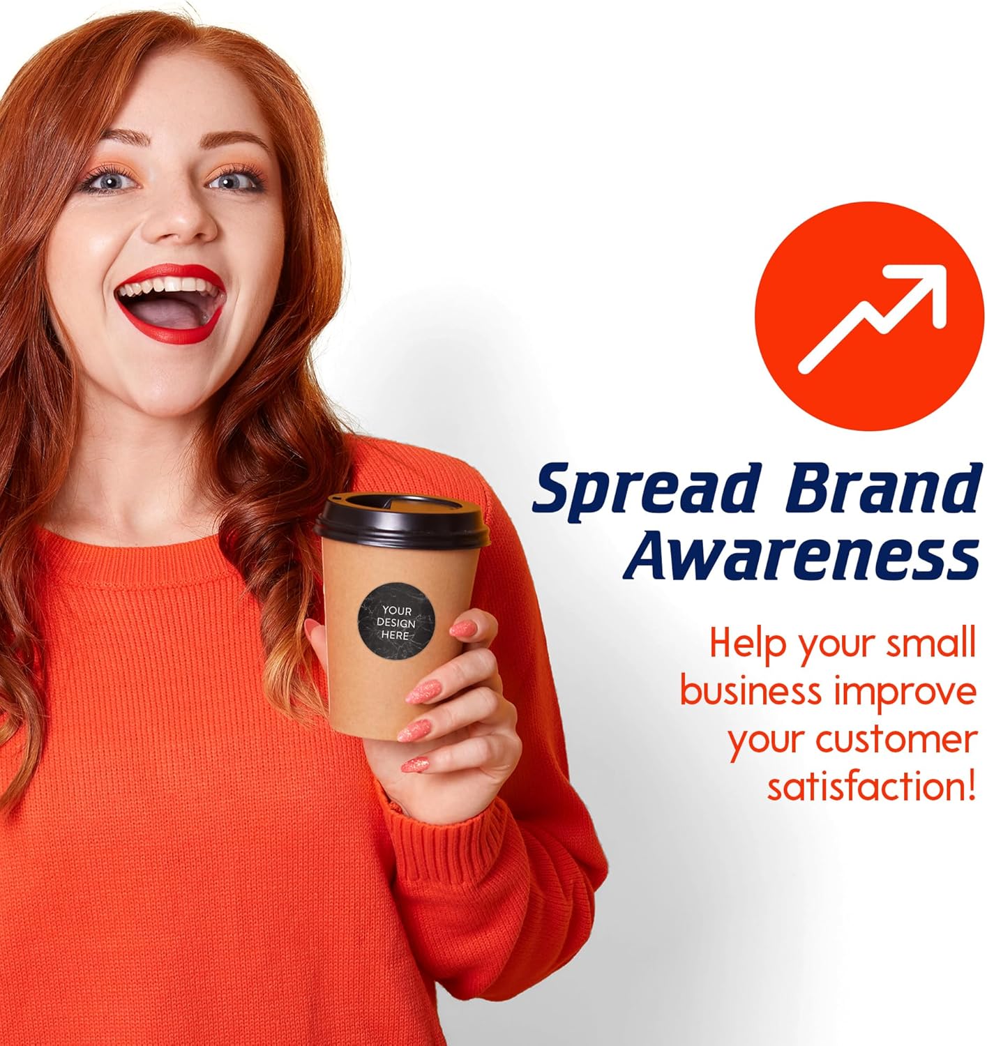 100 Custom Vinyl Stickers - Upload Your own Image, Text, Design, Logo - Personalized Logo Labels for Handmade, Packaging, Bottle, Jars, Candle, Brand Stickers (Black Marble, 1.5x1.5)