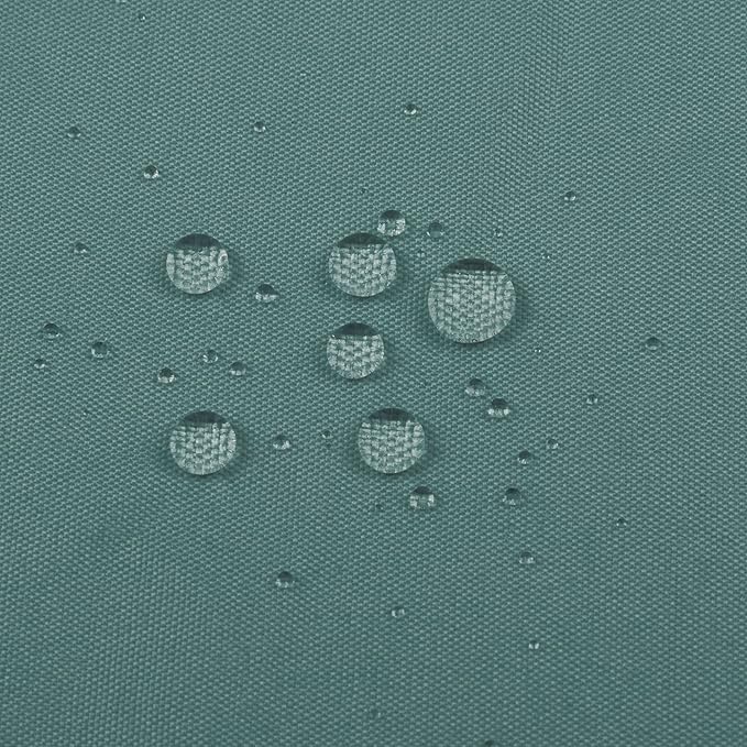 ALYVIA SPRING Waterproof Fabric Shower Curtain Liner - Soft & Light-Weight Cloth Shower Liner, 3 Bottom Magnets, Hotel Quality & Machine Washable - Standard Size 72x72, White and Teal