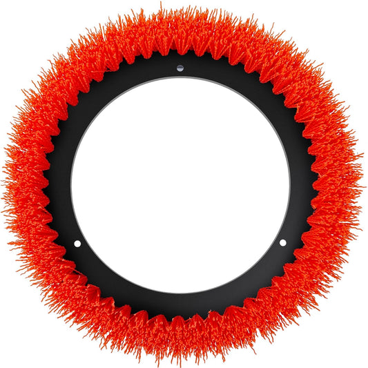 Commercial Scrub Brush for Orbital Floor Scrubber, Compatible with Oreck Orbiter XL ORB550MC, Bissell BGEM9000, 12" Diameter, Heavy-Duty Brush, Orange