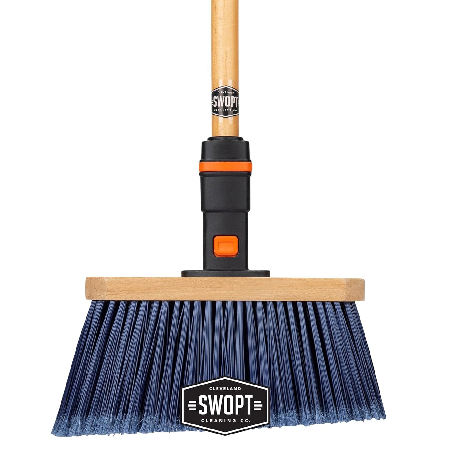 SWOPT 7-Piece Ultimate Indoor Kit — Includes 48” and 60” Wooden Handles, Dust Mop, Cotton Mop, Angle Broom, Flexible Duster, Window Squeegee, and Organizer — Everything You Need to Clean Indoors