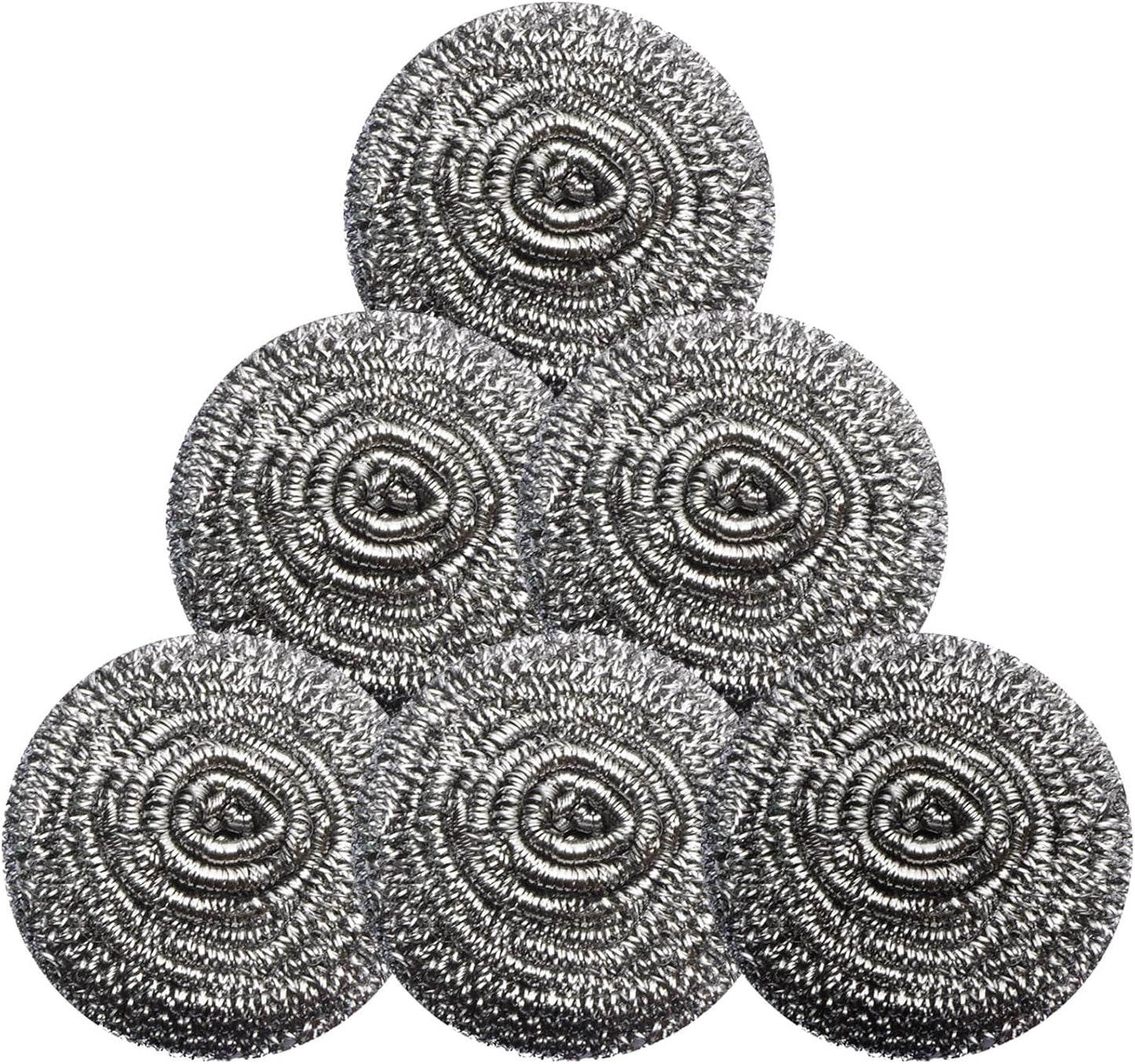 Stainless Steel Scrubber Scrubbing Scouring Pad Sponges Clean Pot Pan and Steel Wool for Kitchen Bathroom
