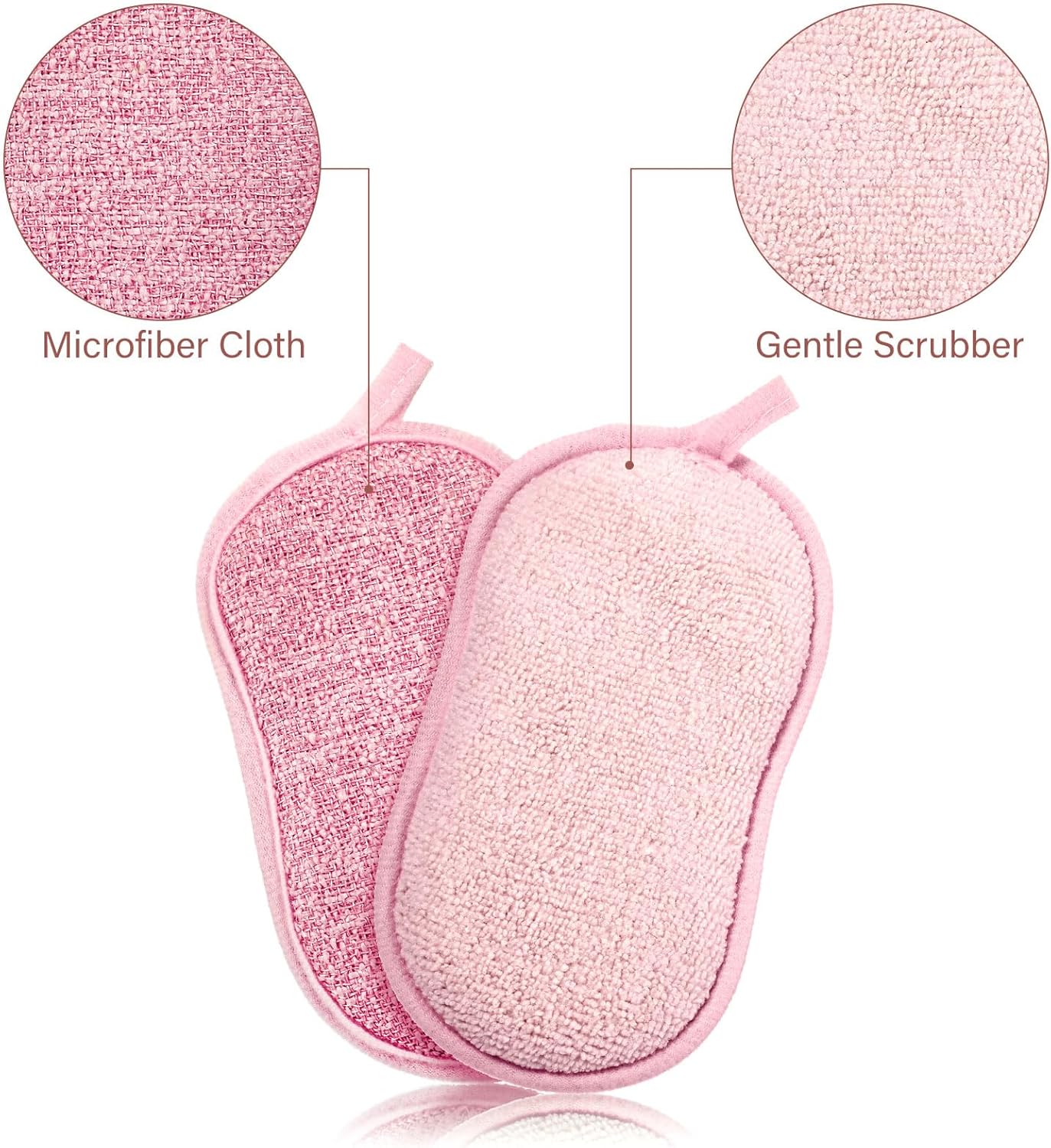 Boao 10 Pieces Multipurpose Kitchen Scrub Sponges, Non-Scratch Microfiber Scrub Sponges for Kitchen Reusable Scouring Pads Sponge Scrubber for Household Cleaning Dishes and Pots(Mixed Colors)